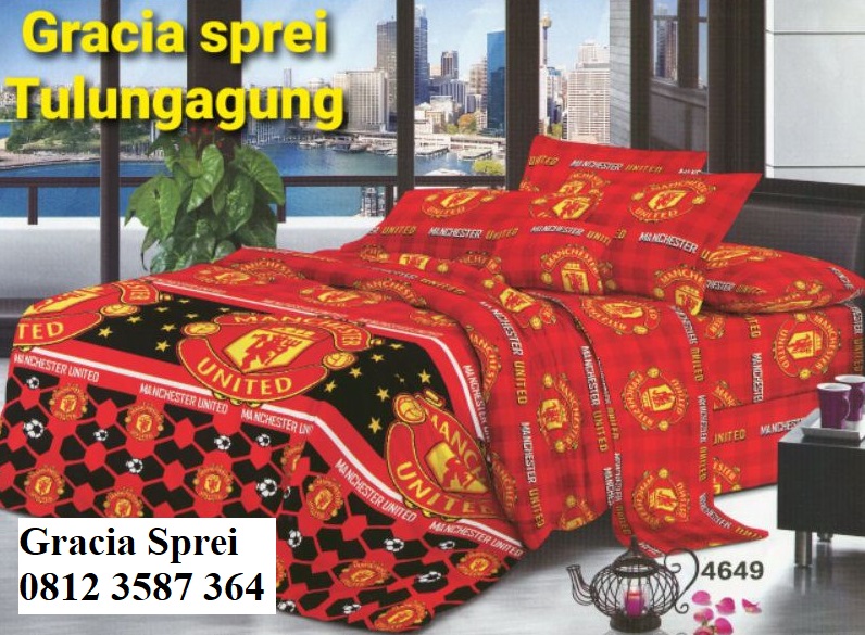 <p>Sprei Disperse dengan motif sepak bola motif ke